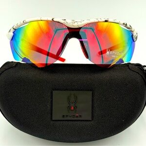 Spyder SP6031 Men’s Sunglasses Granite Plastic Frame With Rainbow Shield - NEW!!